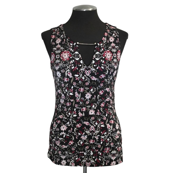 White House Black Market - Sleeveless Pullover Floral Top – Extra Small XS - Picture 2 of 11